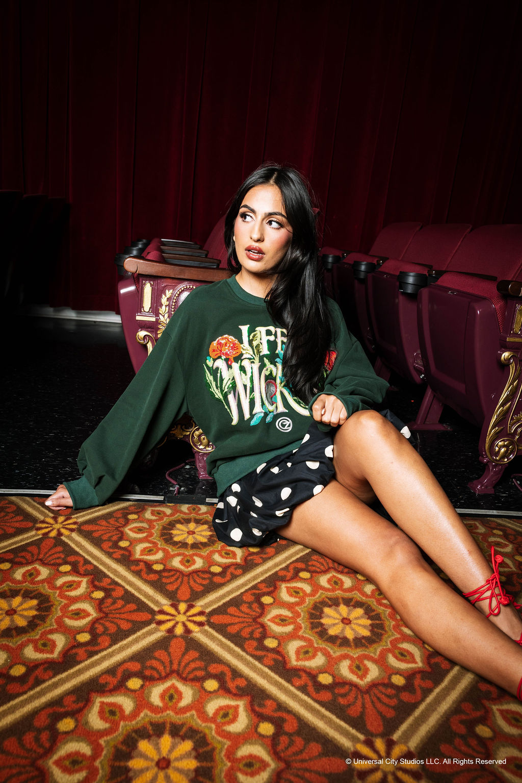 Licensed Forest Green 'I Feel Wicked' Sweatshirt