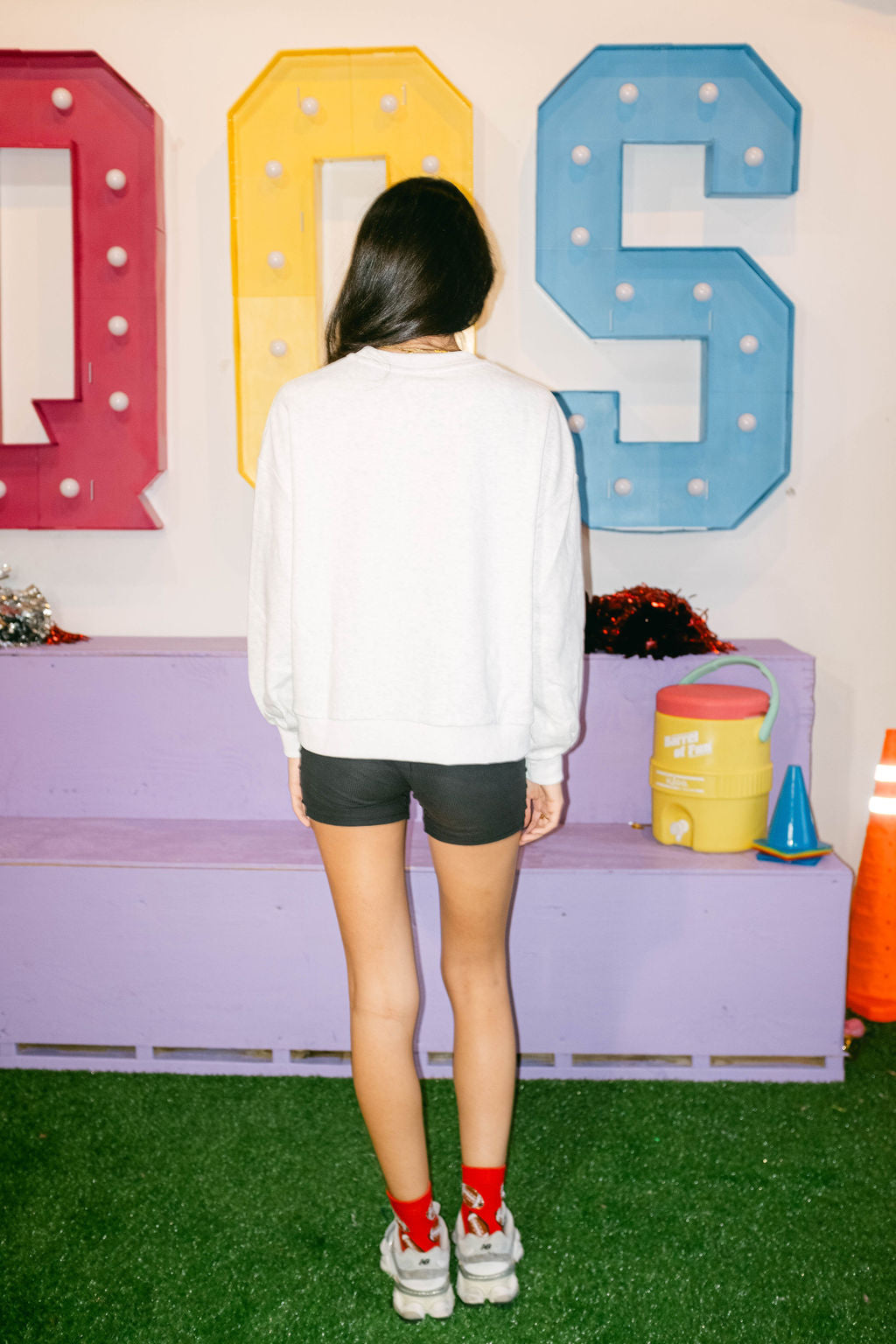 Licensed Grey Rhinestone 'Georgia Bulldogs' Vintage Sweatshirt