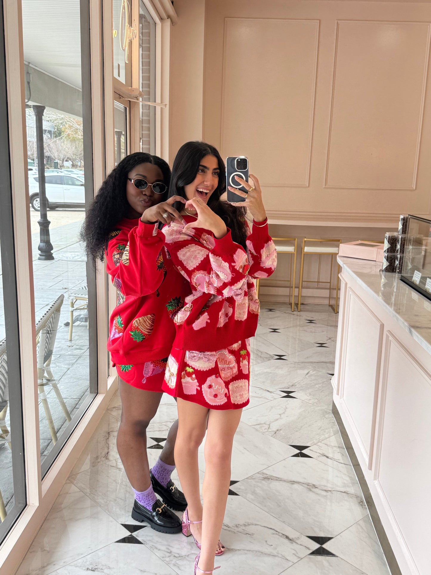 Red Cakes & Pastries Skirt