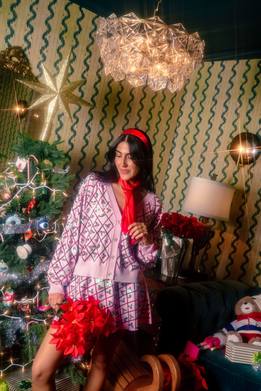 Diagonal Stripe Holly Skirt