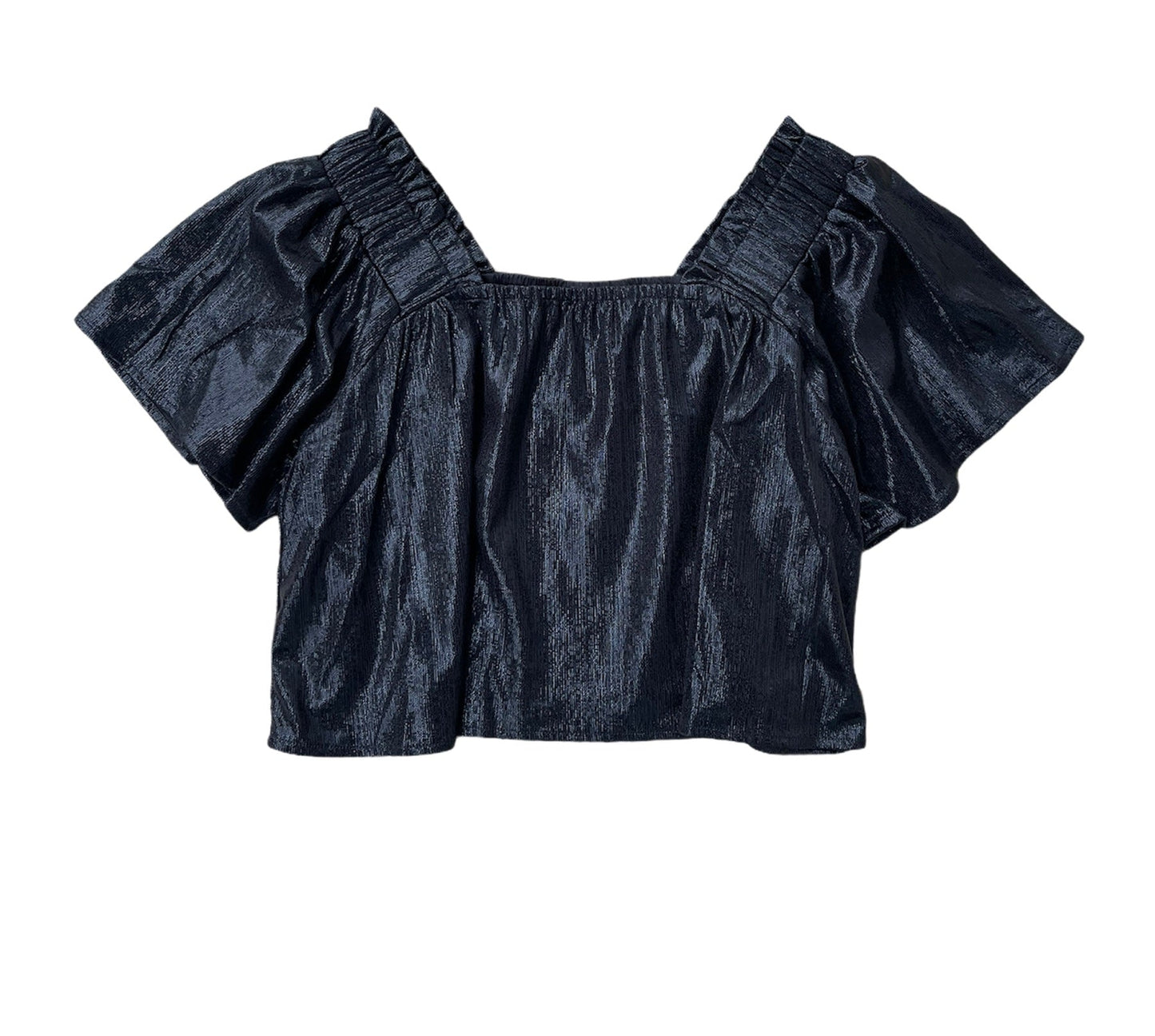 Black Pebble Flutter Top