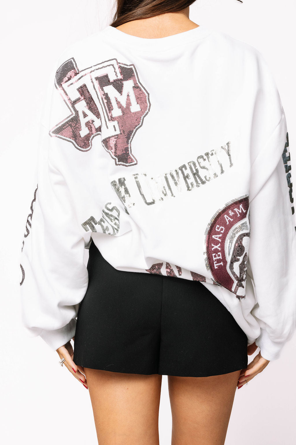 Licensed Texas A&M Big Icons Scattered All Over Sweatshirt