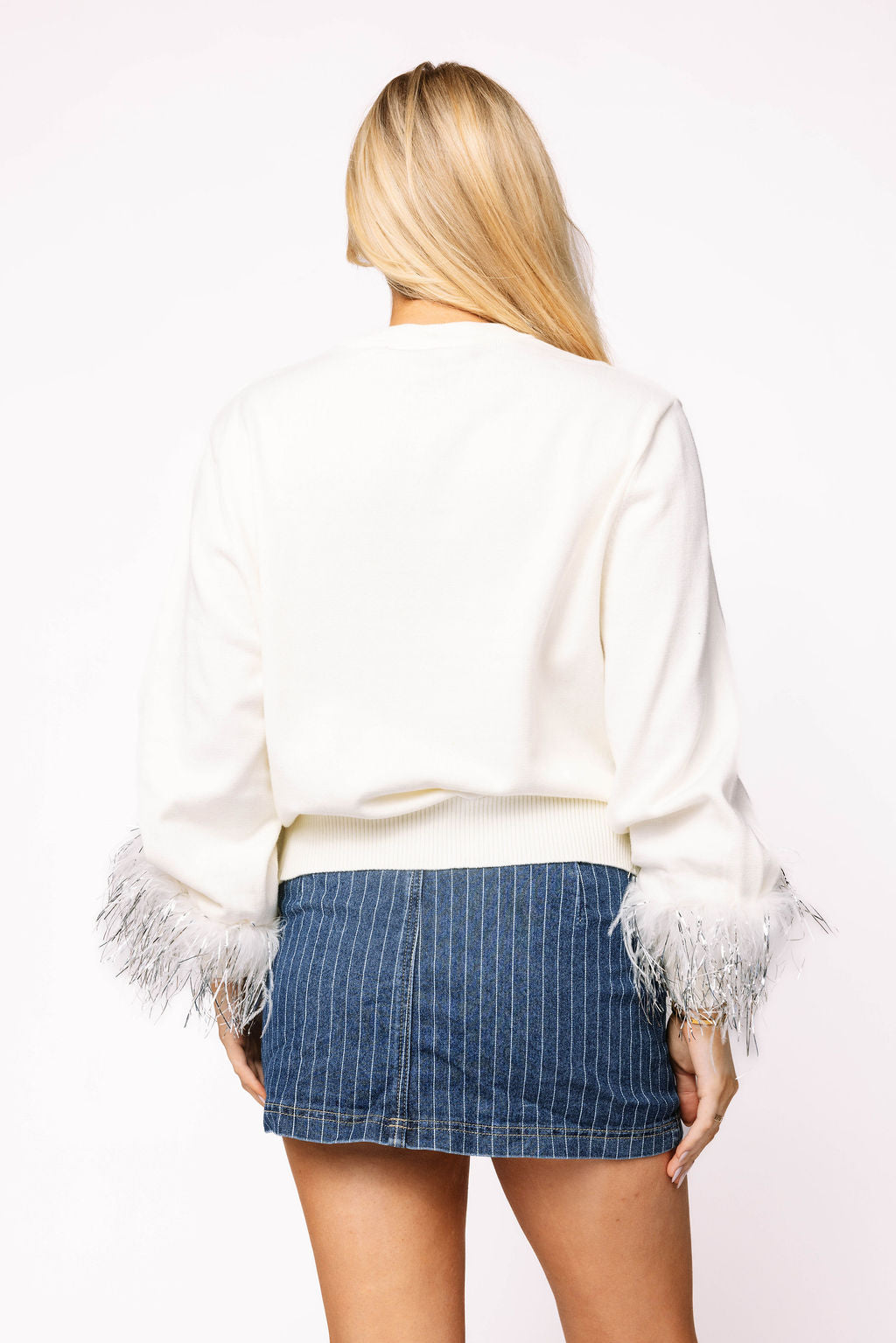 Licensed Texas A&M Feather Sleeve Sweater