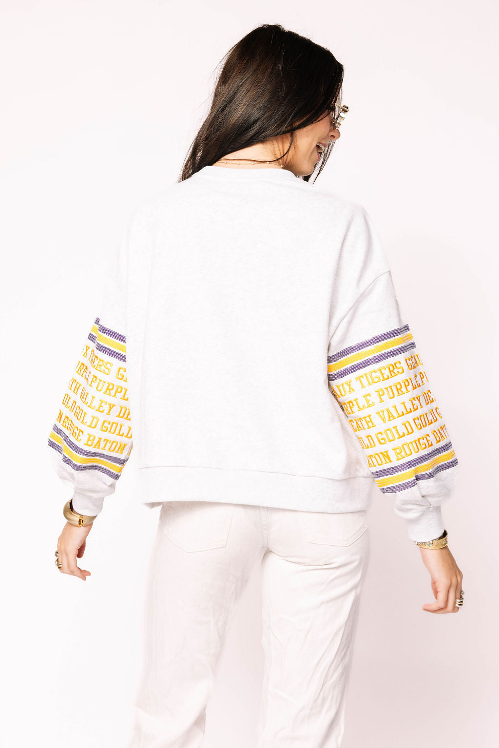 Licensed LSU Flower Mascot Sweatshirt