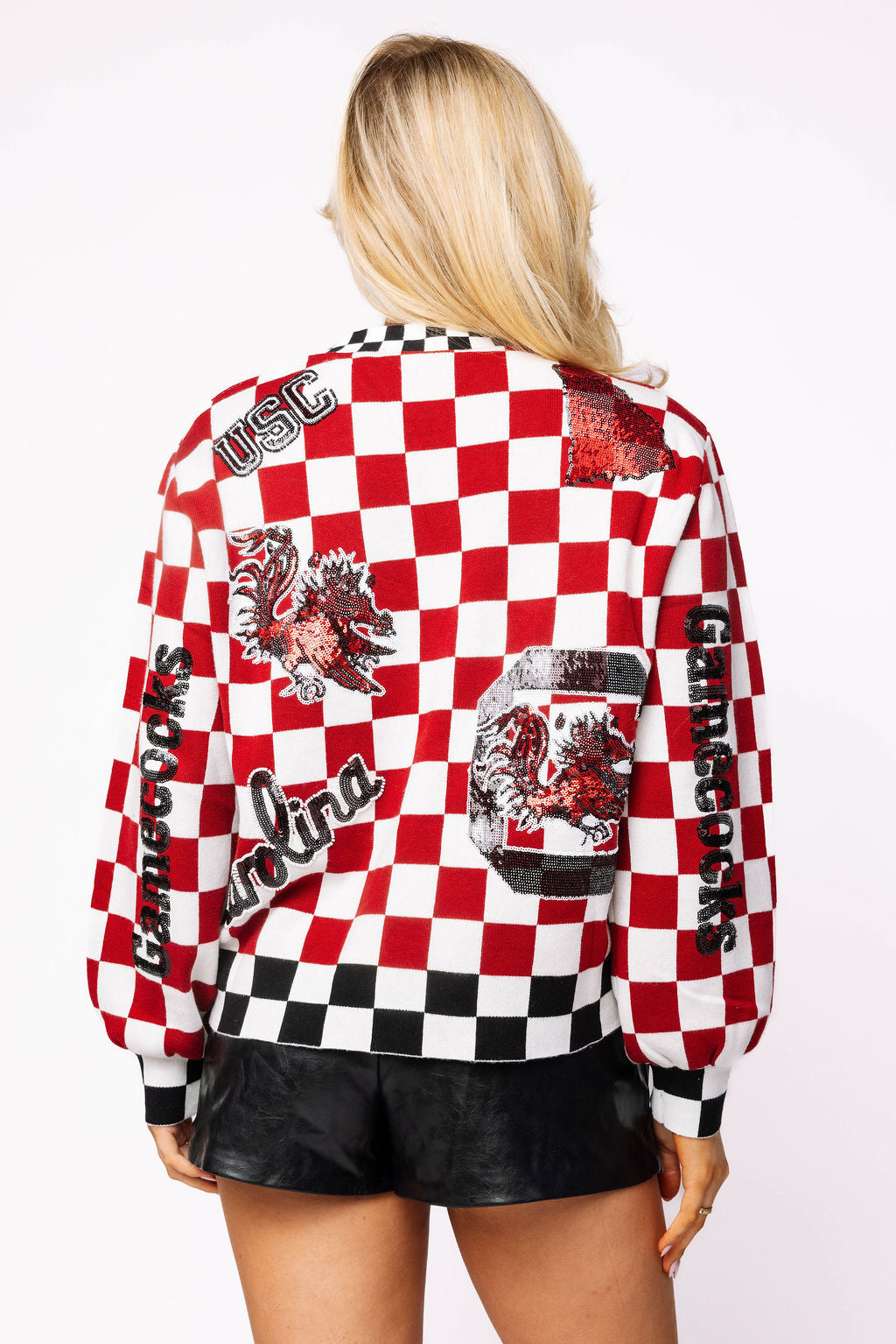 Licensed South Carolina Checkered Team Icons Cardigan