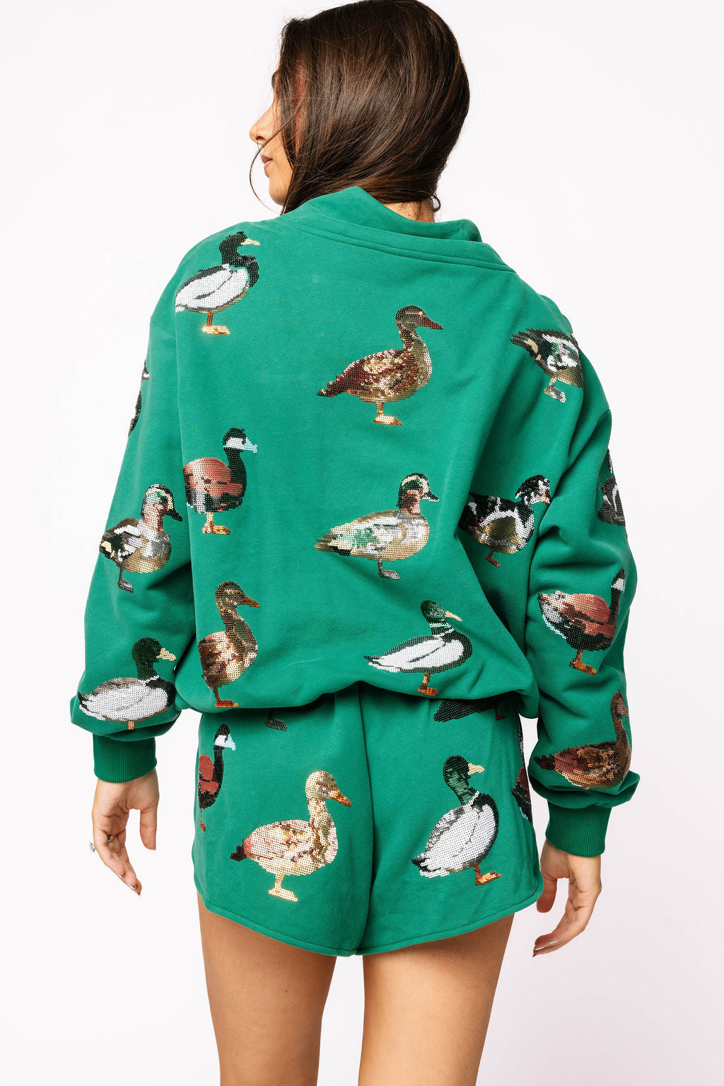 Dark Green Duck Short