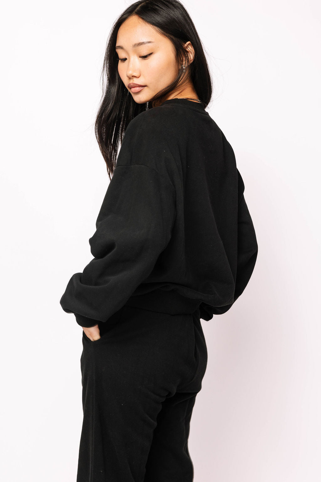 Licensed UGA Black with Multi Jewel Letter Sweatshirt