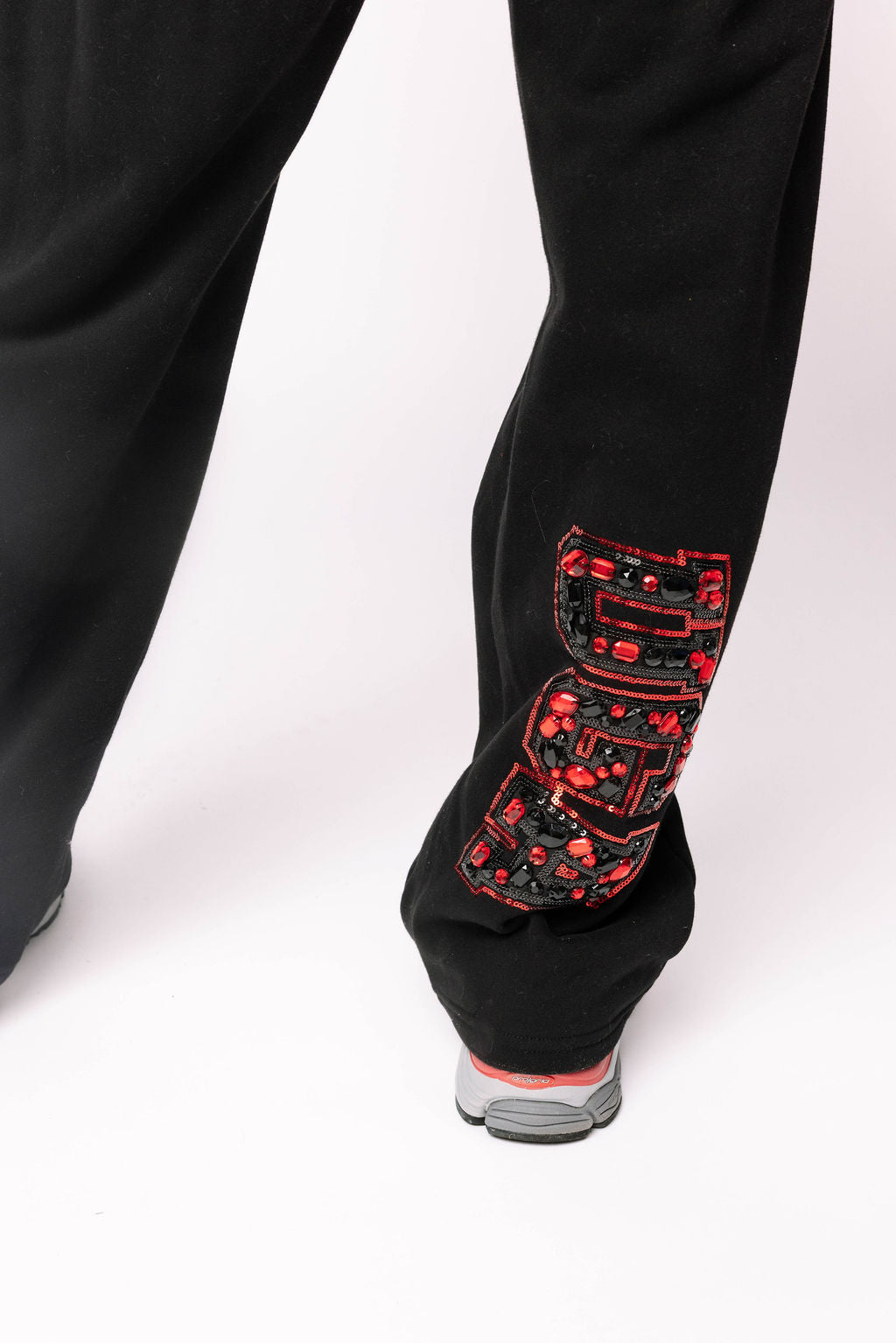 Licensed UGA Black with Multi Jewel Letter Sweatpants