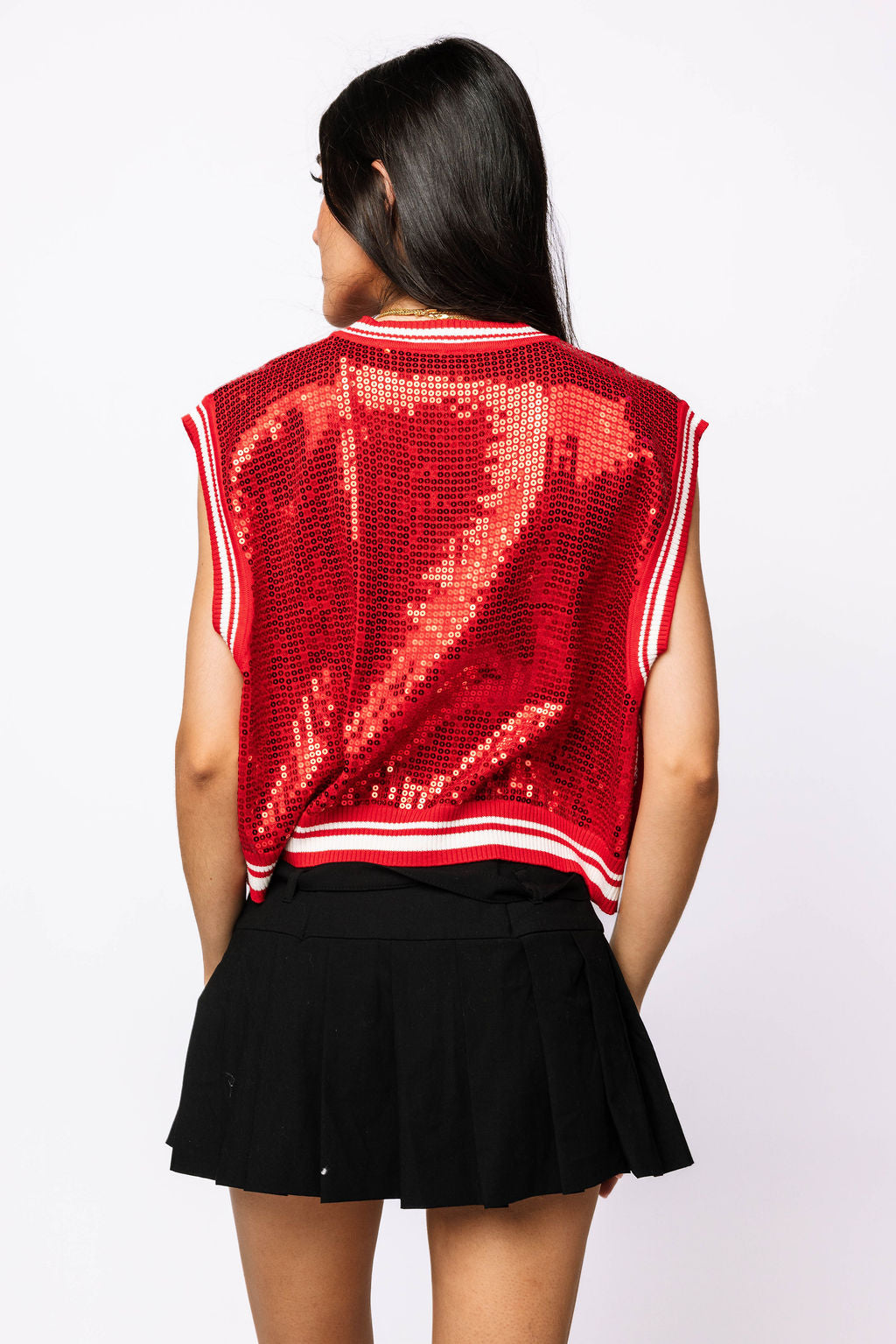 Licensed ULL Full Sequin Mascot Tank