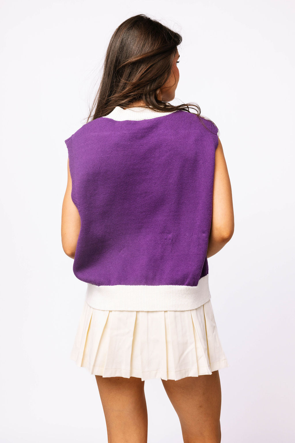 Licensed 'TCU' Pennant Sweater Tank