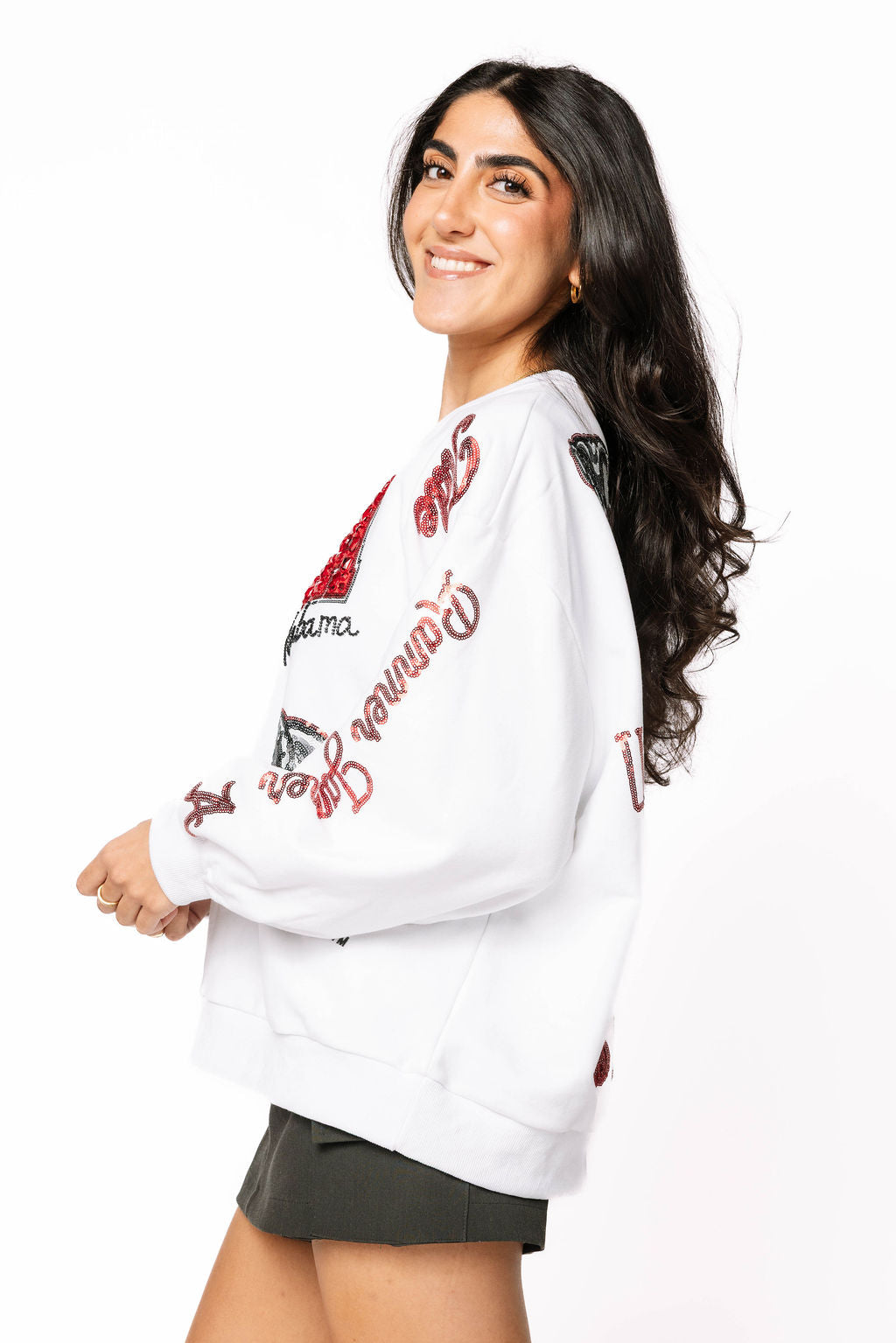 Licensed Alabama Big Icons Scattered All Over Sweatshirt