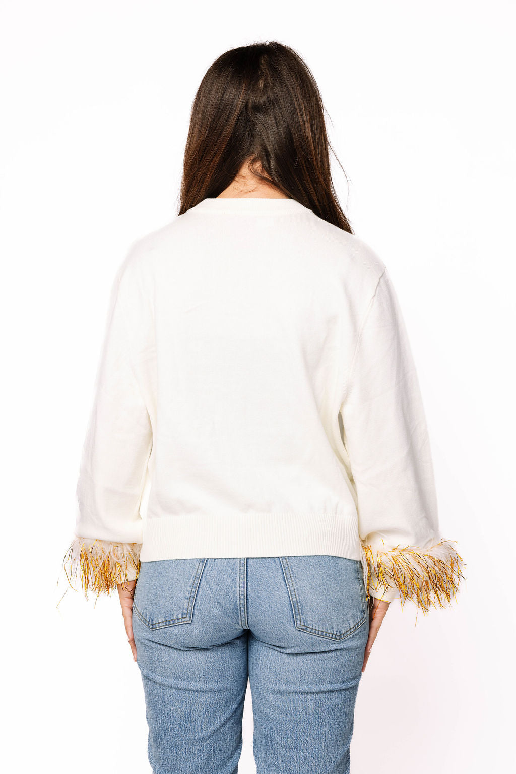 Licensed LSU Feather Sleeve Sweater