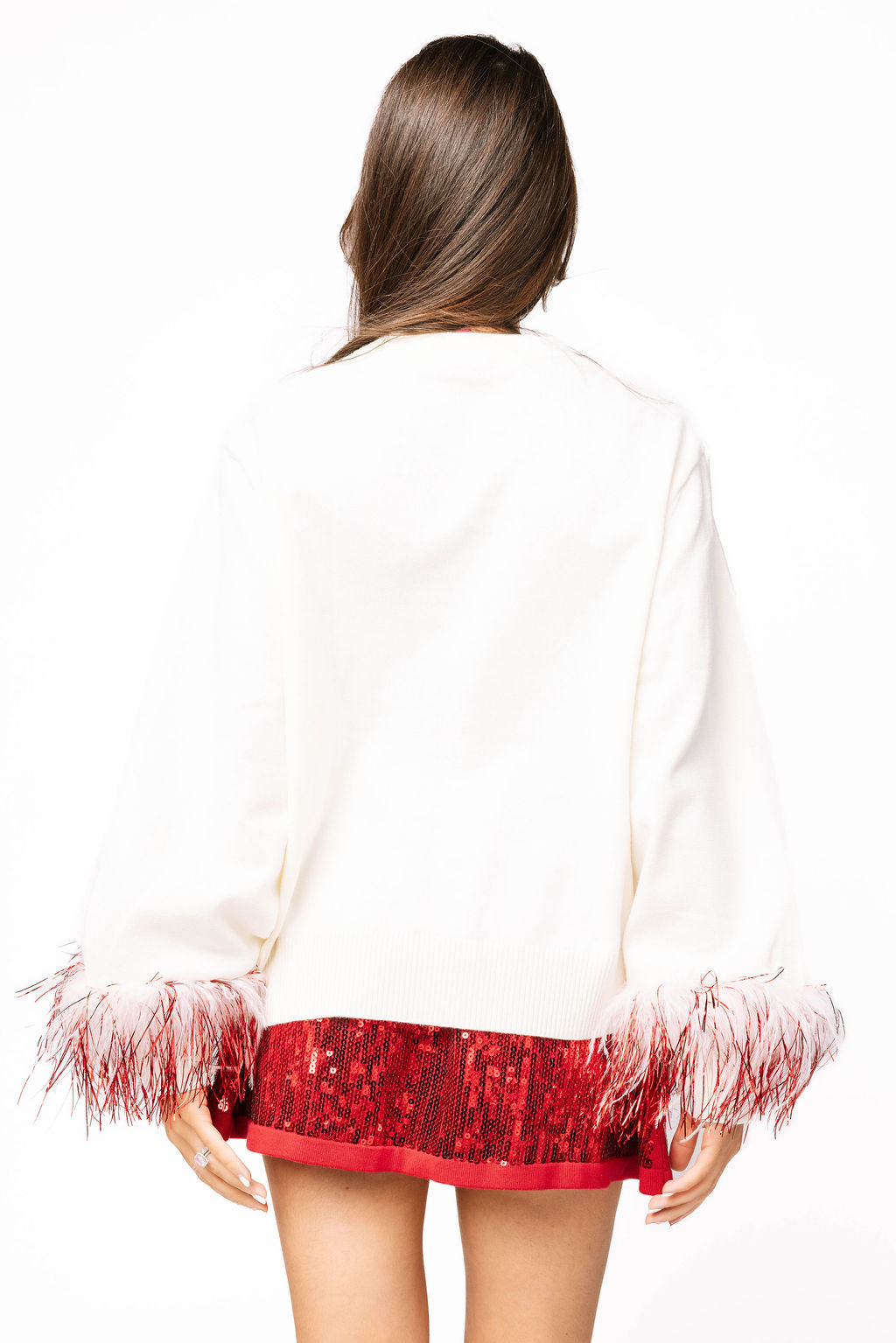 Licensed ULL Feather Sleeve Sweater