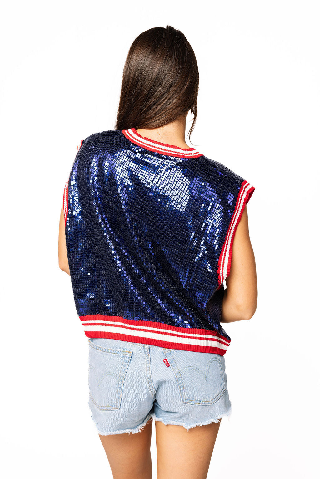 Licensed Ole Miss Full Sequin Mascot Tank