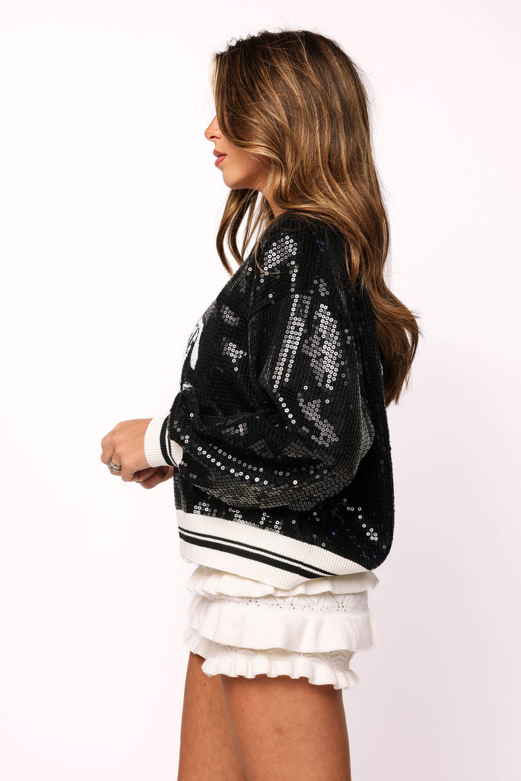 Licensed Georgia Full Sequin Mascot Sweater