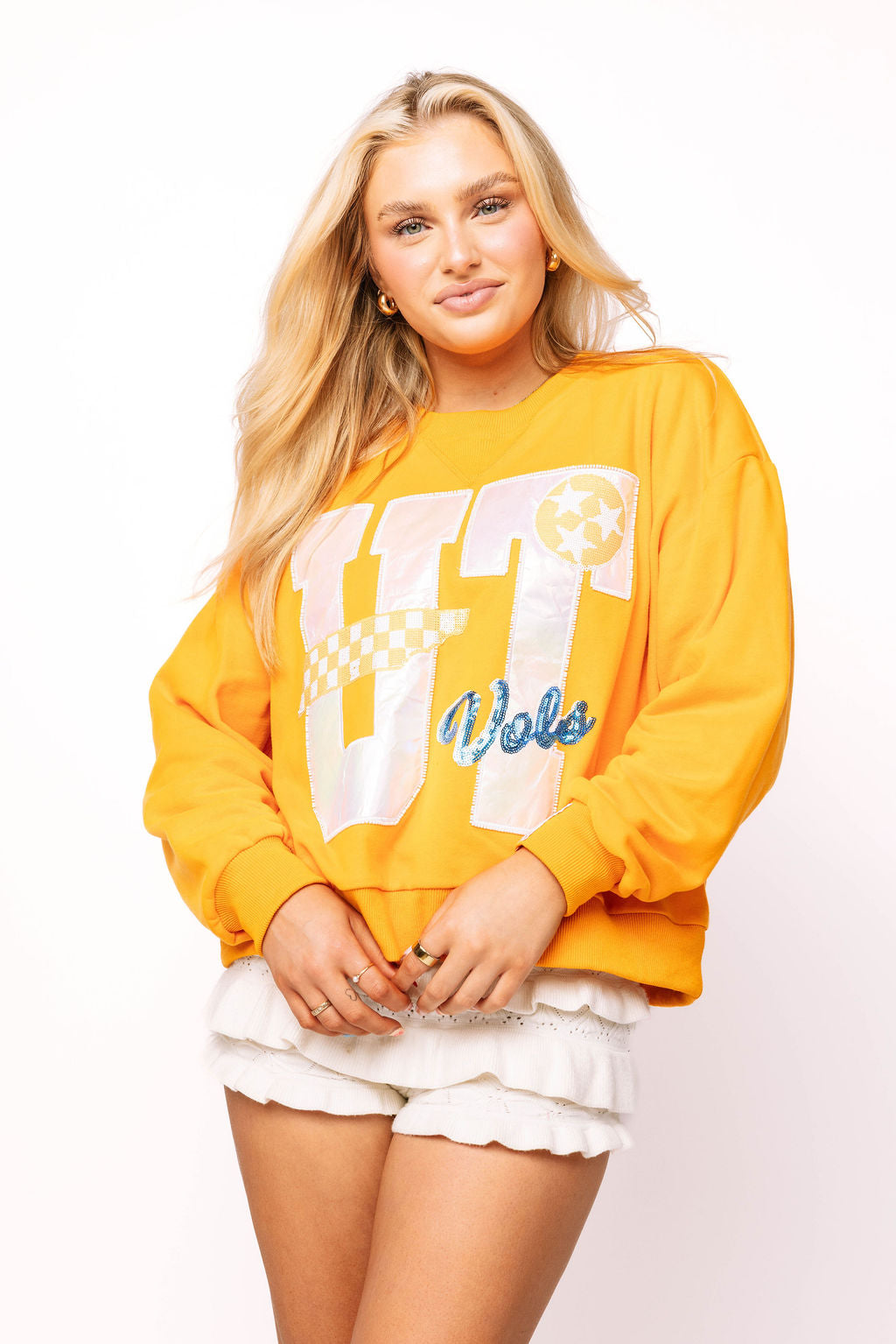 Licensed Tennessee Metallic Word With Icons Sweatshirt
