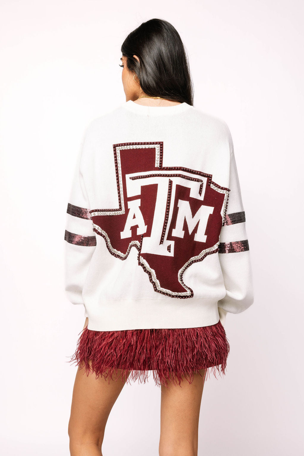 Licensed Texas A&M Oversized Mascot Sweater