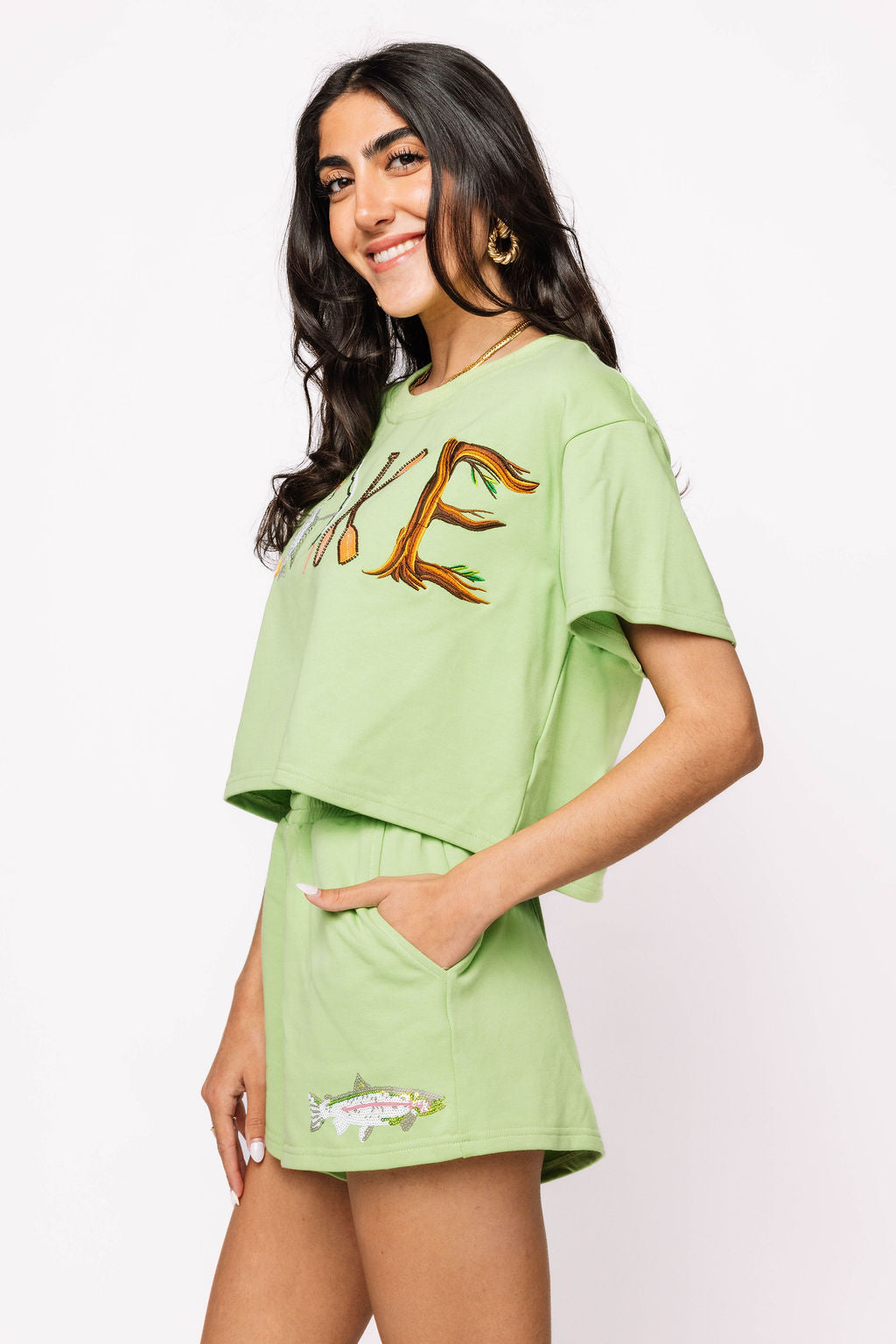 Green 'Lake' Top