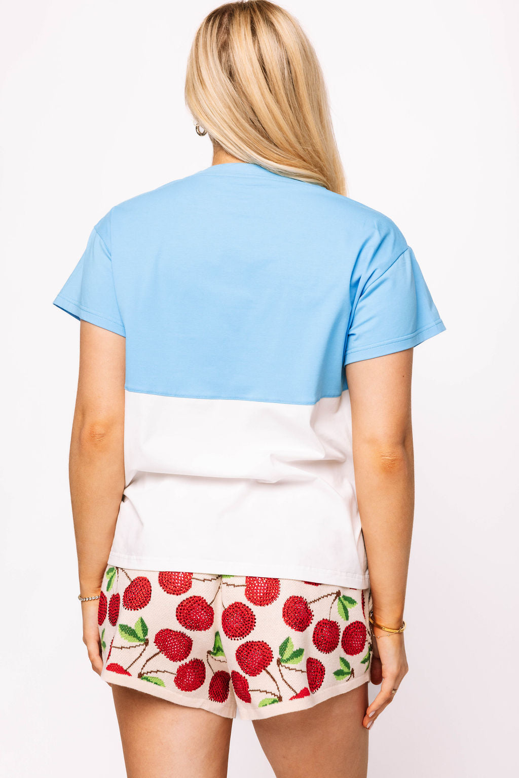 Aqua & White Colorblock Seltzer