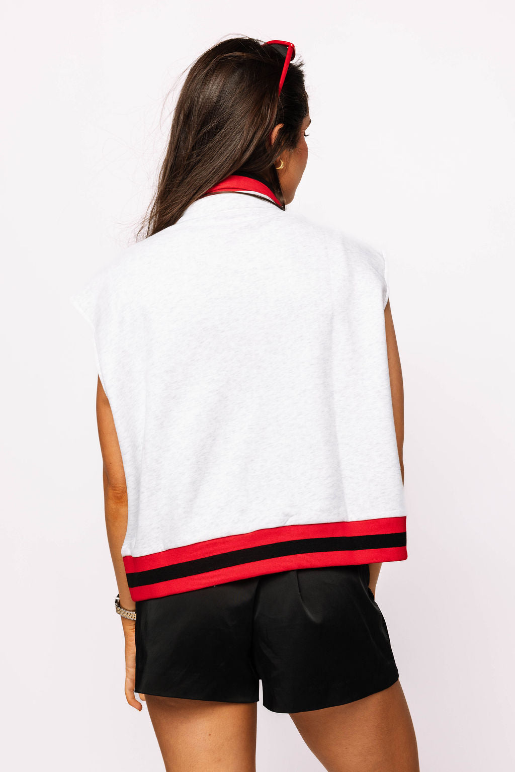 Licensed Texas Tech Striped Collar Circular Mascot Tank