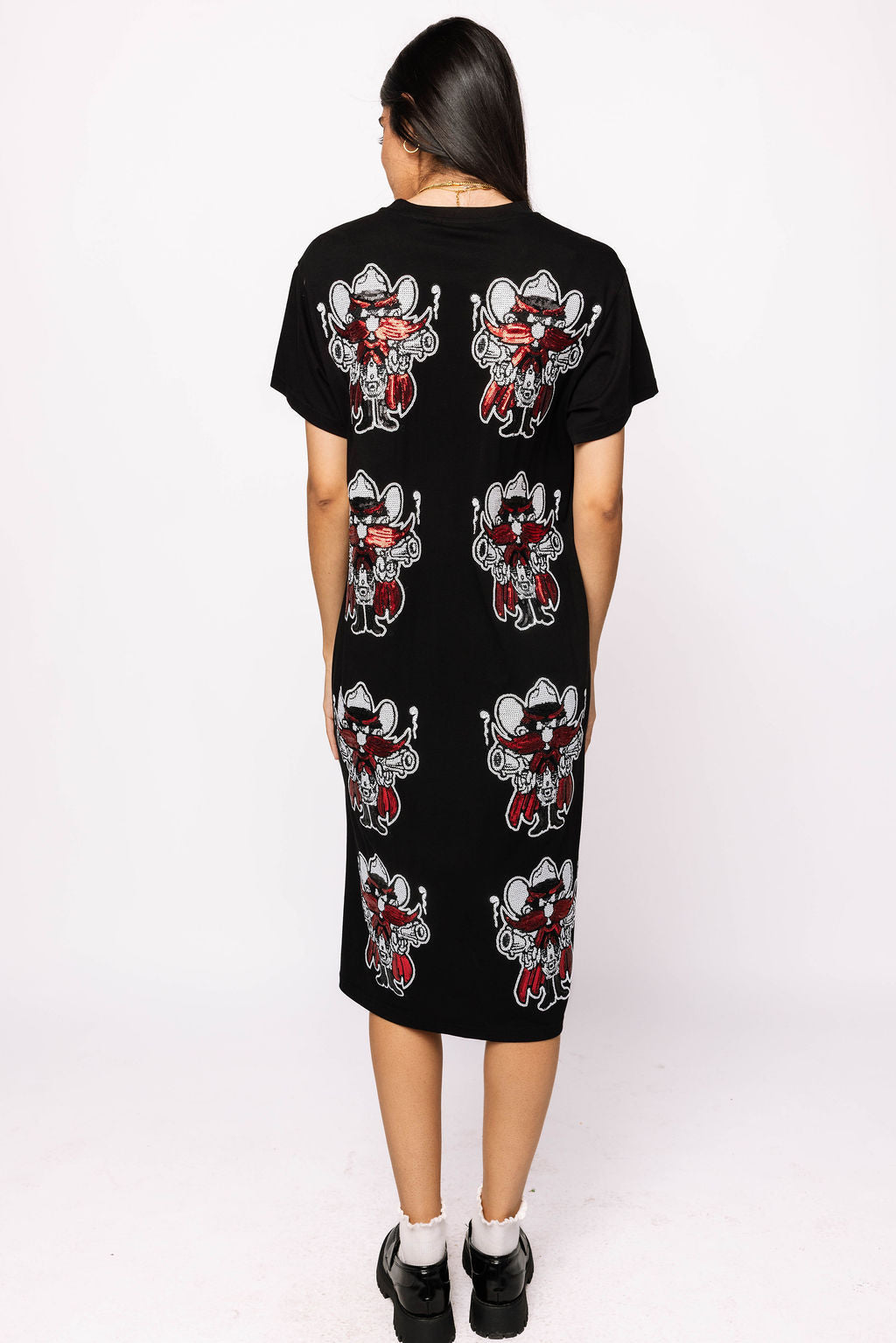 Licensed Texas Tech Mascot Midi Tee Dress