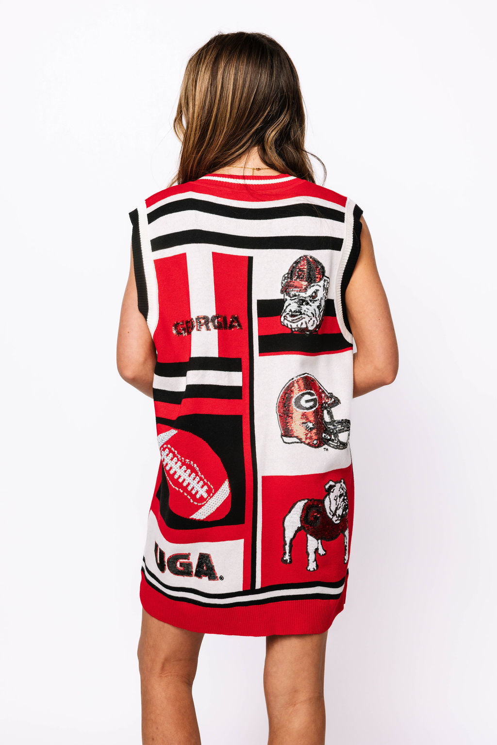Licensed UGA Icon Sweater Tank Dress