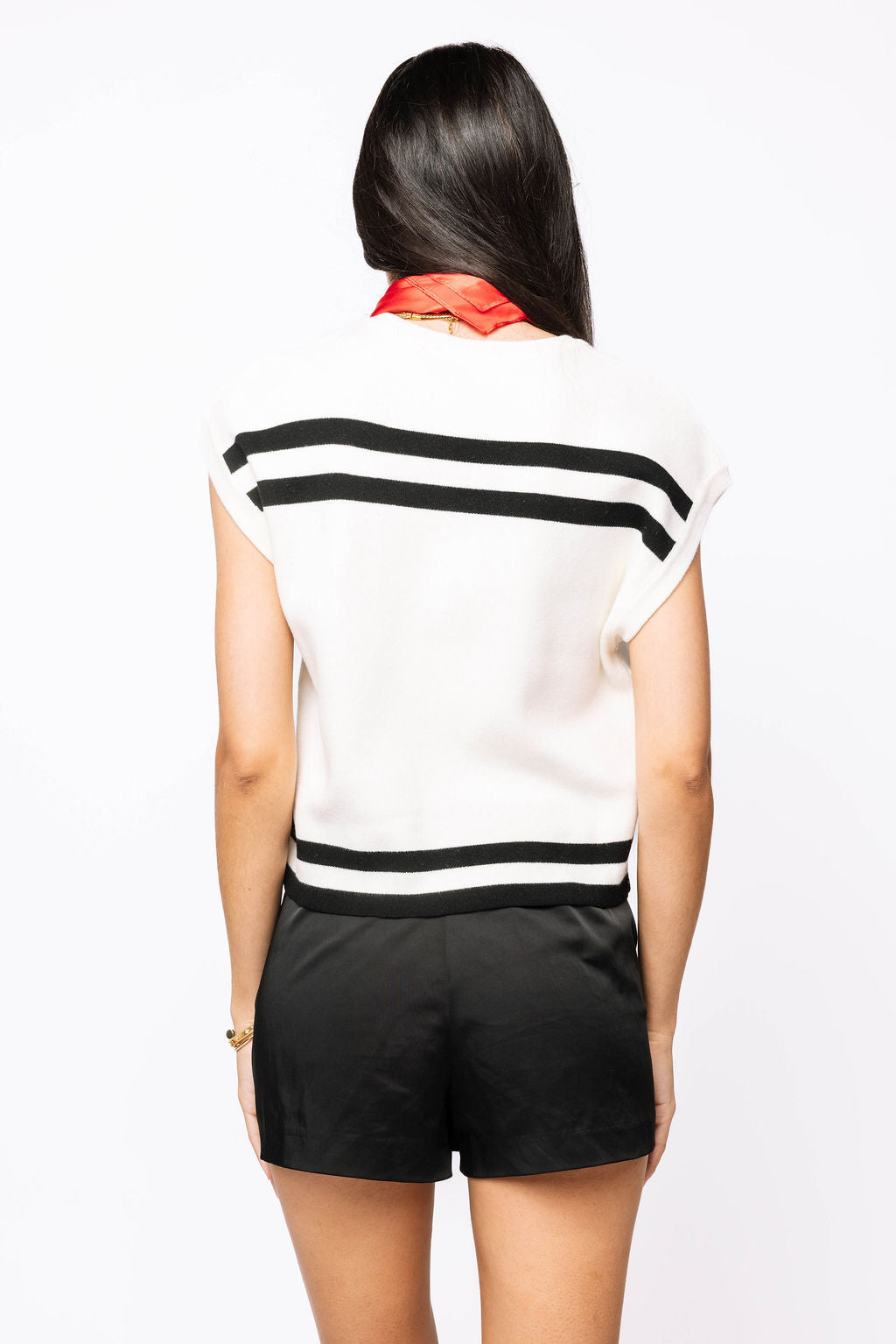 Licensed Stripe 'Georgia' Bulldog Short Sleeve Top