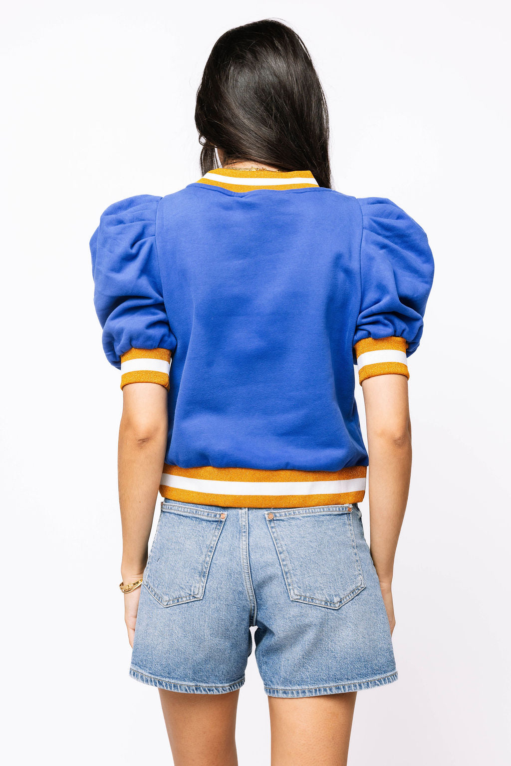 Licensed Royal & Orange Poof Sleeve 'Florida Gators' Short Sleeve Top