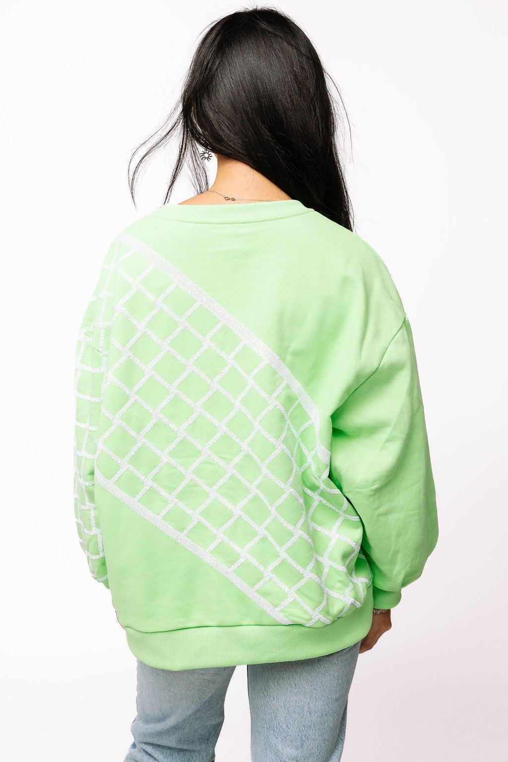Green Tennis Court Sweatshirt