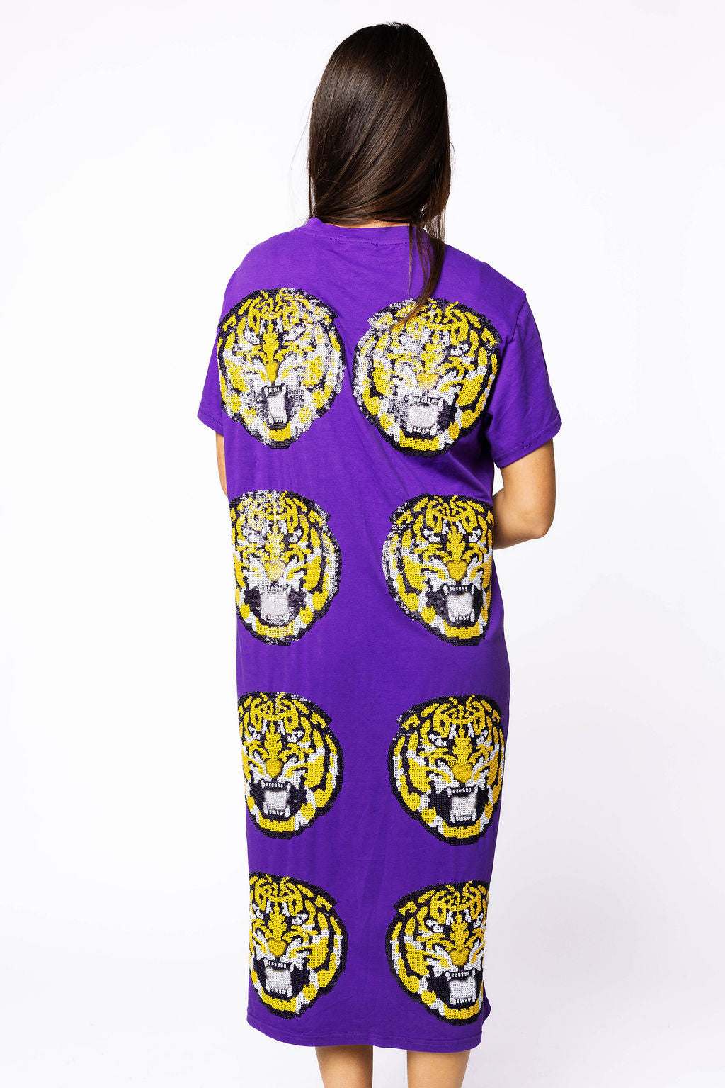 Licensed LSU Mascot Midi Tee Dress