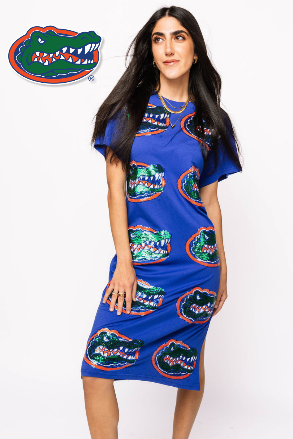 Licensed Florida Mascot Midi Tee Dress
