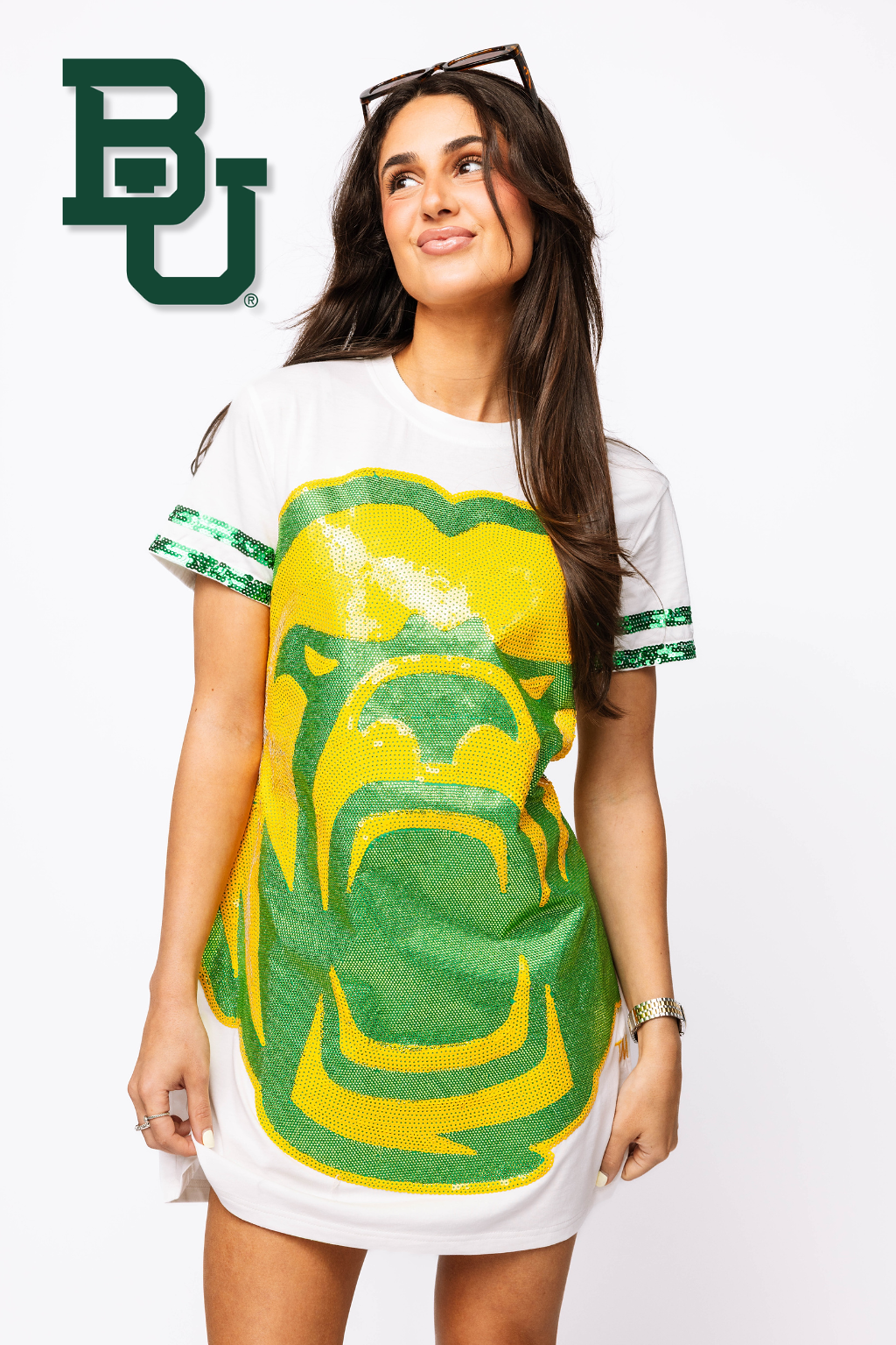 Licensed Baylor Oversized Mascot Tee Dress