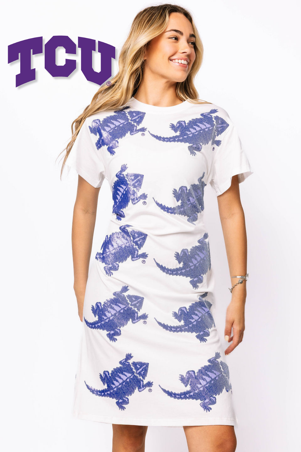 Licensed TCU Mascot Midi Tee Dress