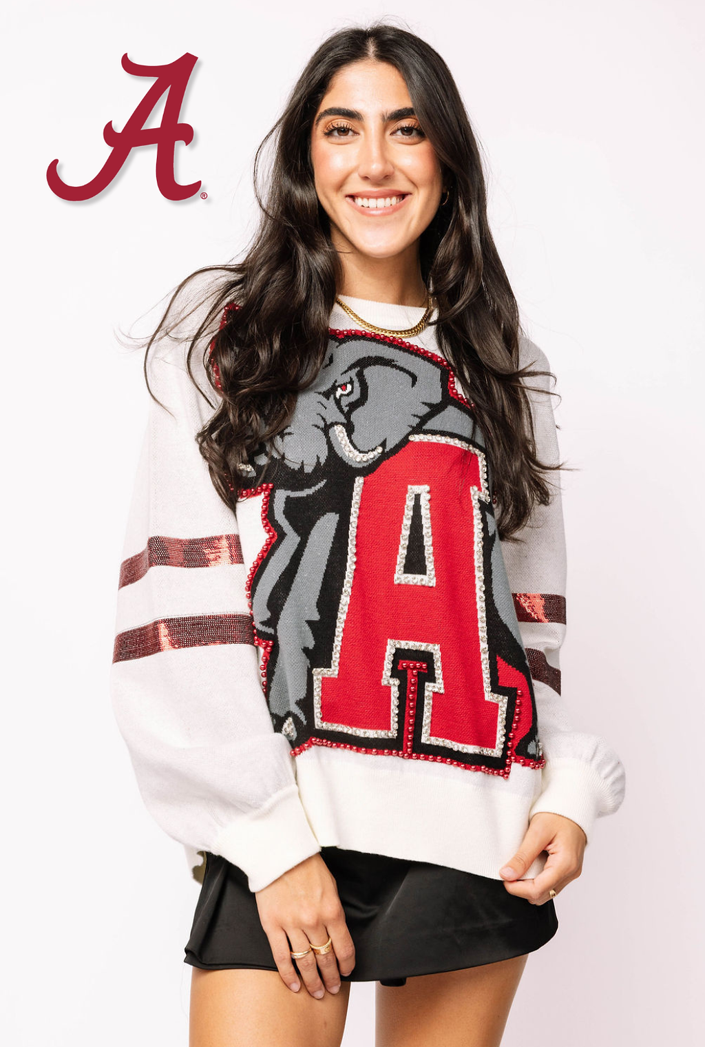 Licensed Alabama Oversized Mascot Sweater
