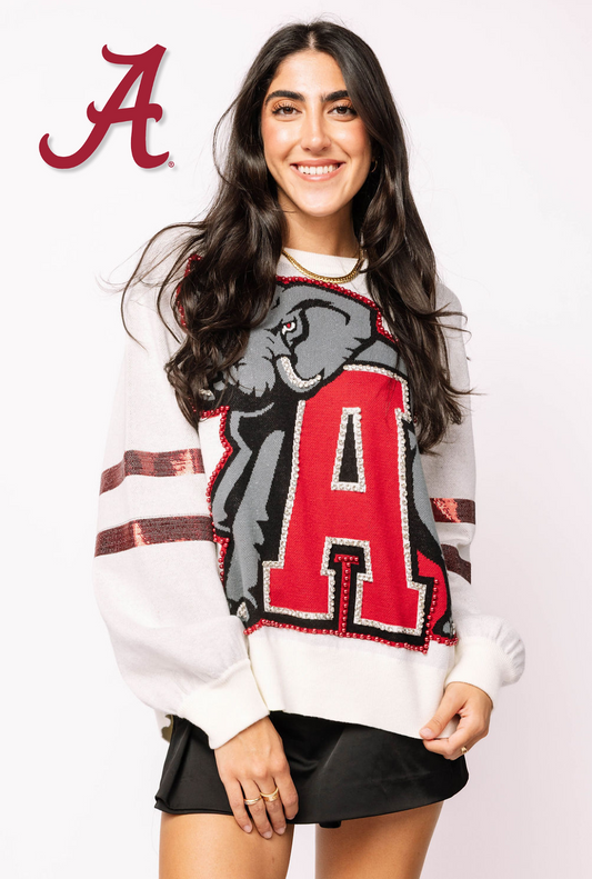 Licensed Alabama Oversized Mascot Sweater