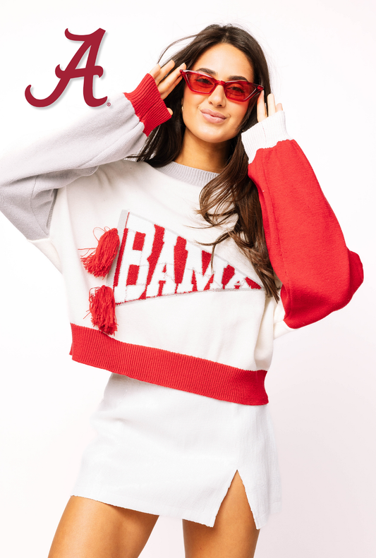 Licensed Alabama Pennant Sweater