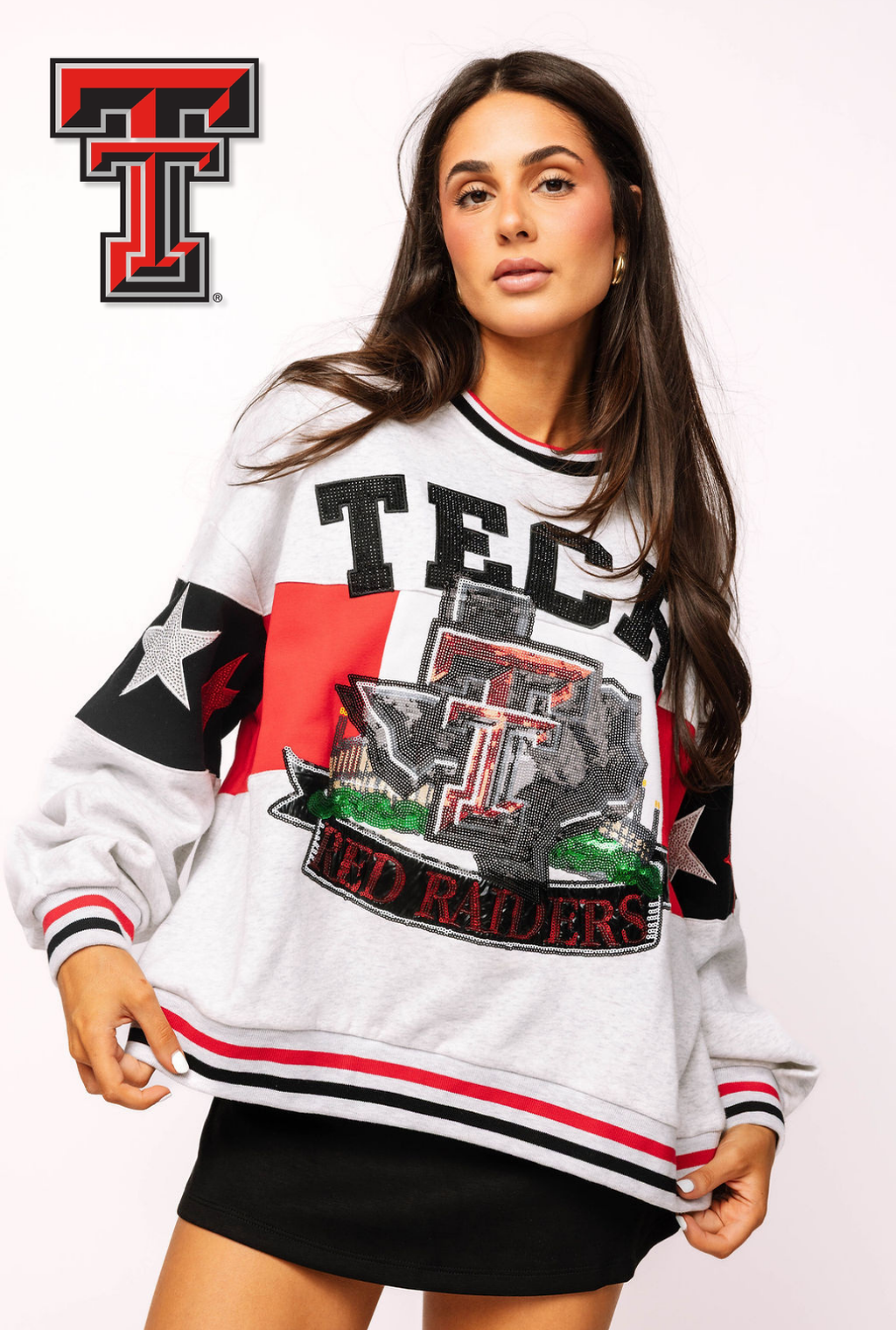 Licensed Texas Tech Vintage Stadium Star Sweatshirt