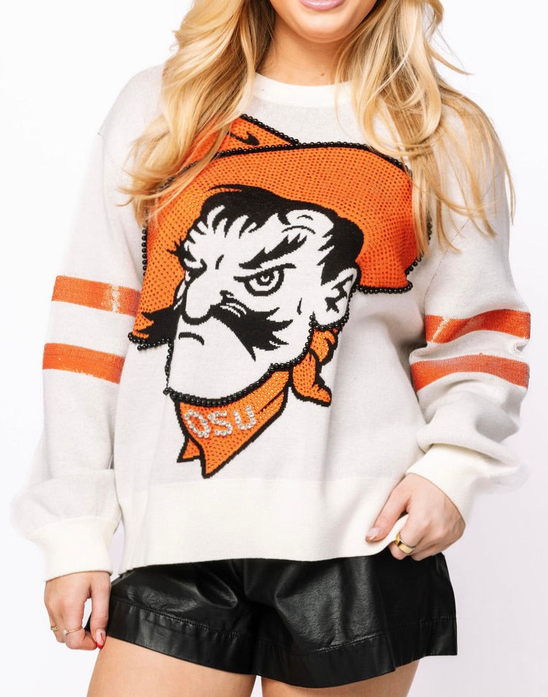 Licensed Oklahoma State Oversized Mascot Sweater