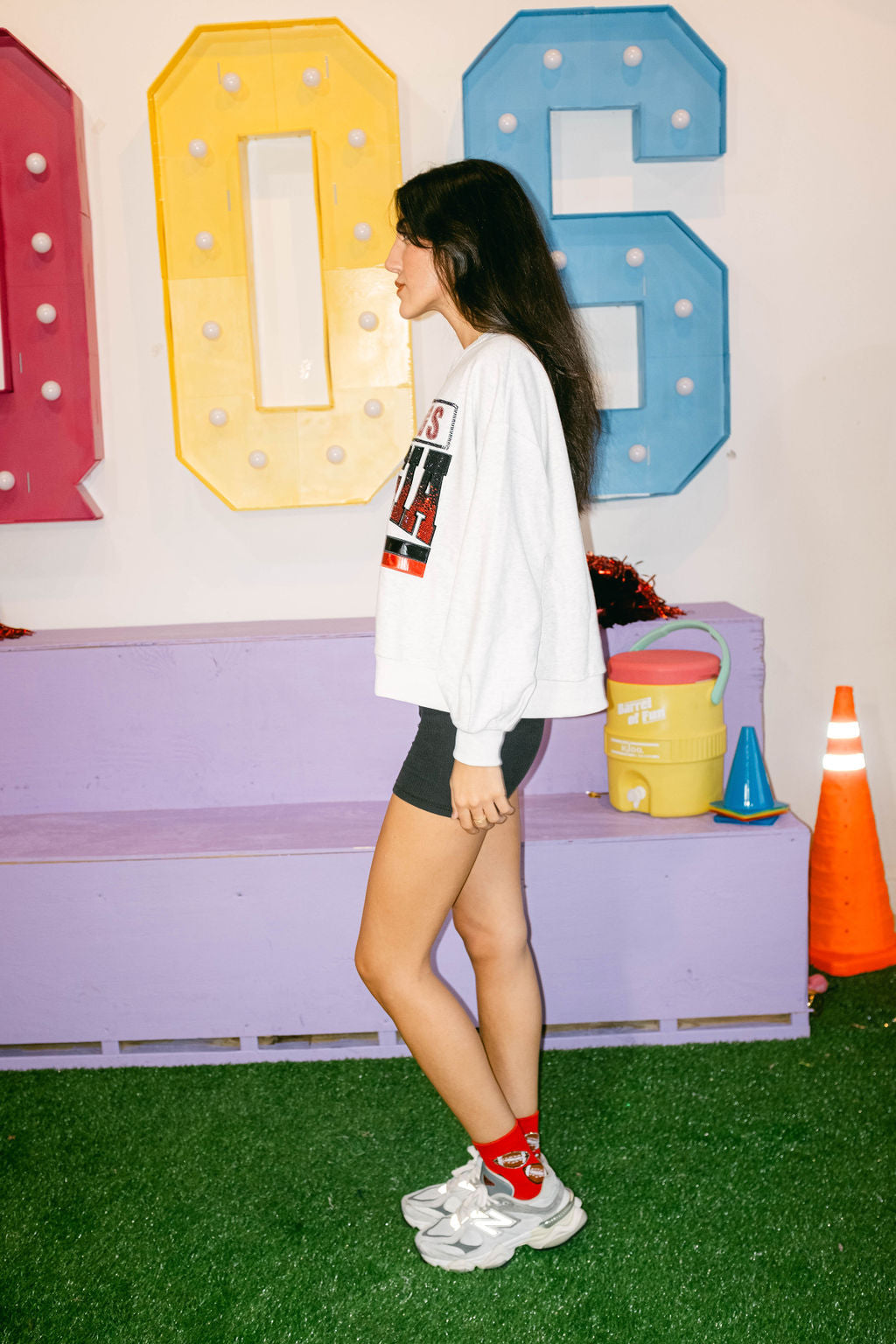 Licensed Grey Rhinestone 'Georgia Bulldogs' Vintage Sweatshirt