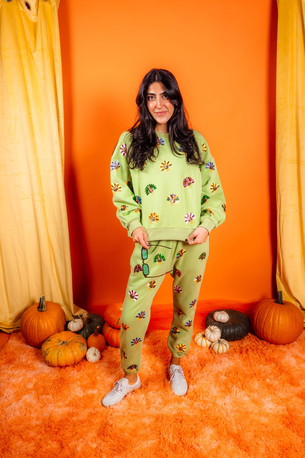 Green Multi Turkey Jogger