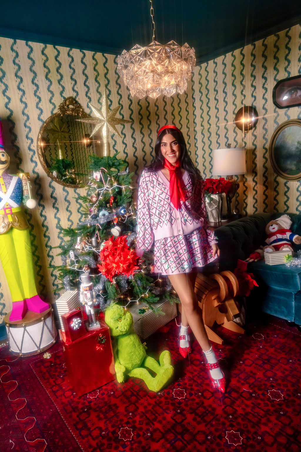 Diagonal Stripe Holly Skirt