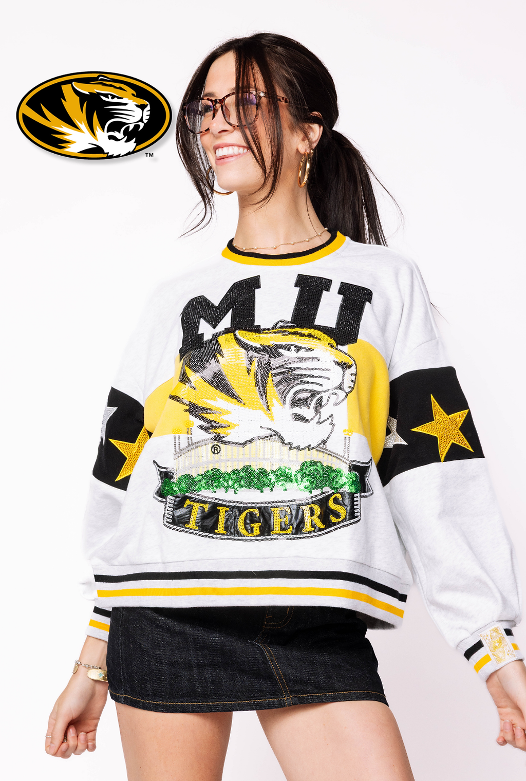 Licensed Mizzou Vintage Stadium Star Sweatshirt