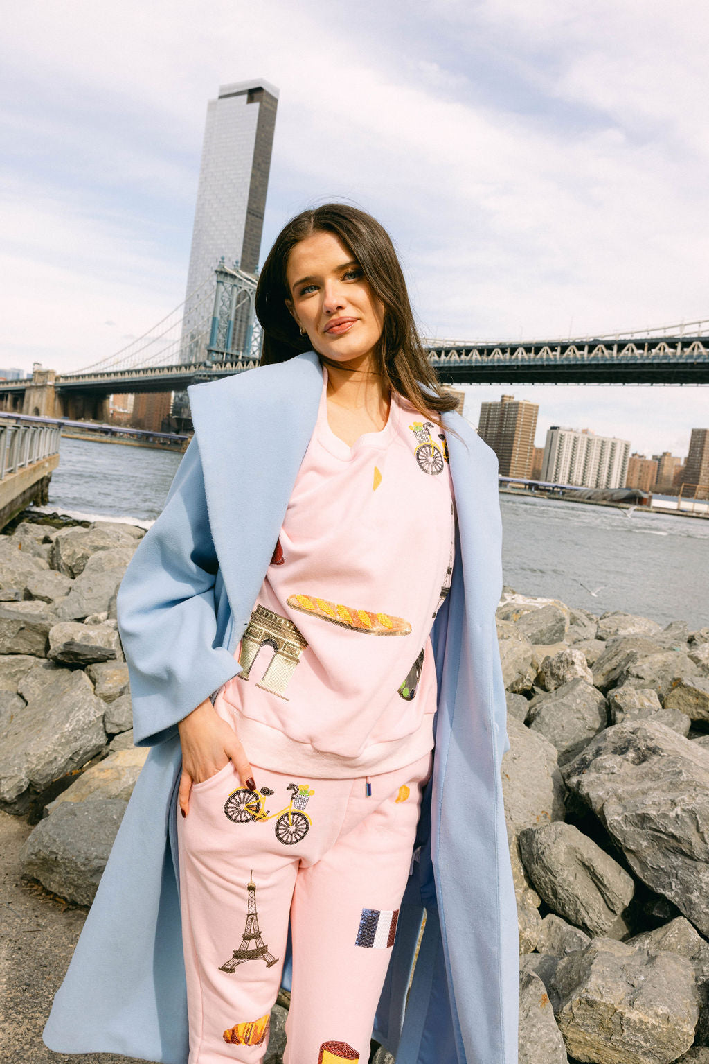 Light Pink Paris Icon Jogger