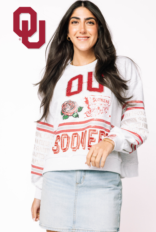 Licensed Oklahoma Flower Mascot Sweatshirt