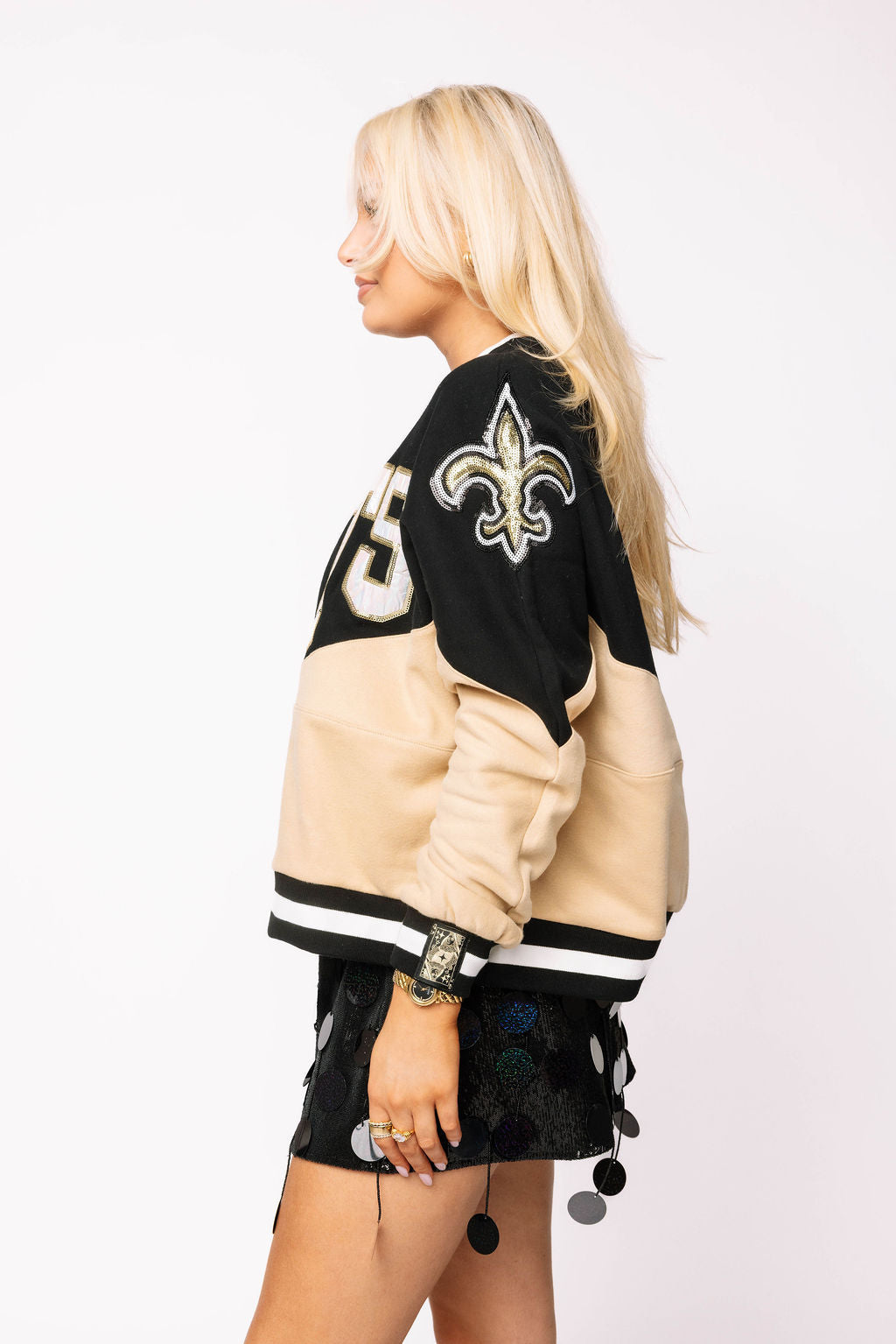 Licensed Two Toned Saints Crew Sweatshirt