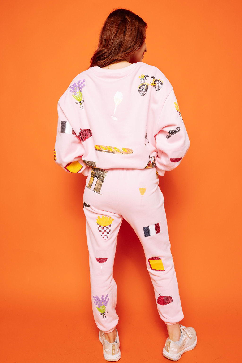 Light Pink Paris Icon Jogger