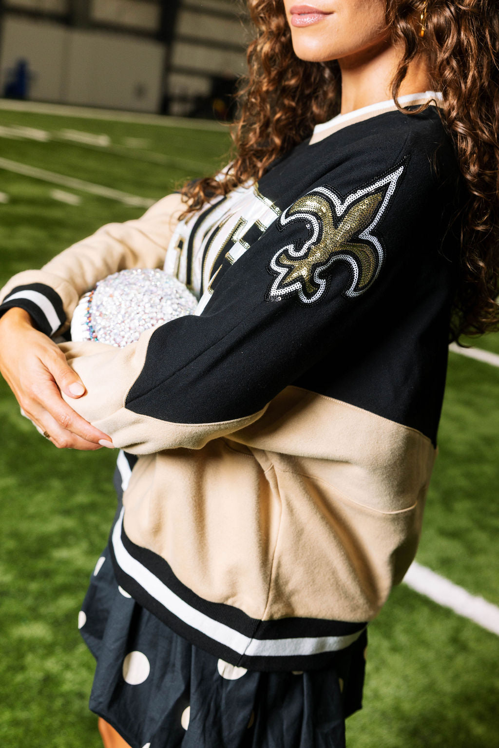 Licensed Two Toned Saints Crew Sweatshirt