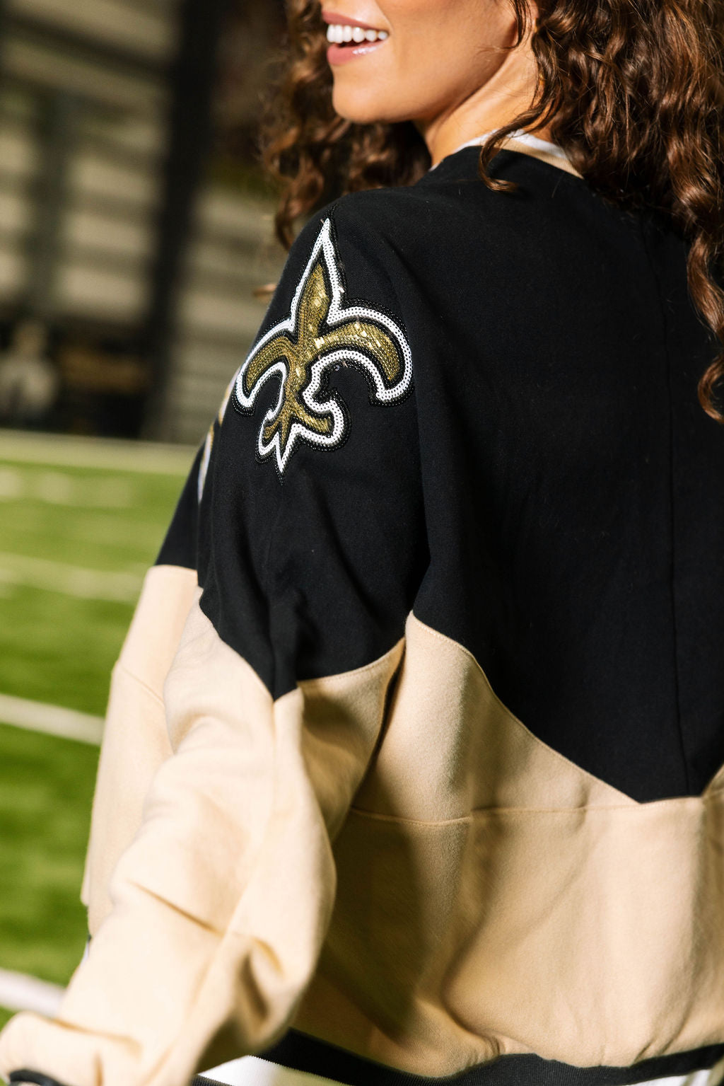 Licensed Two Toned Saints Crew Sweatshirt