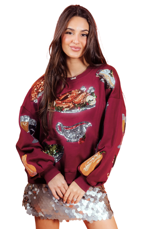 Maroon Queen of Turkey Sweatshirt