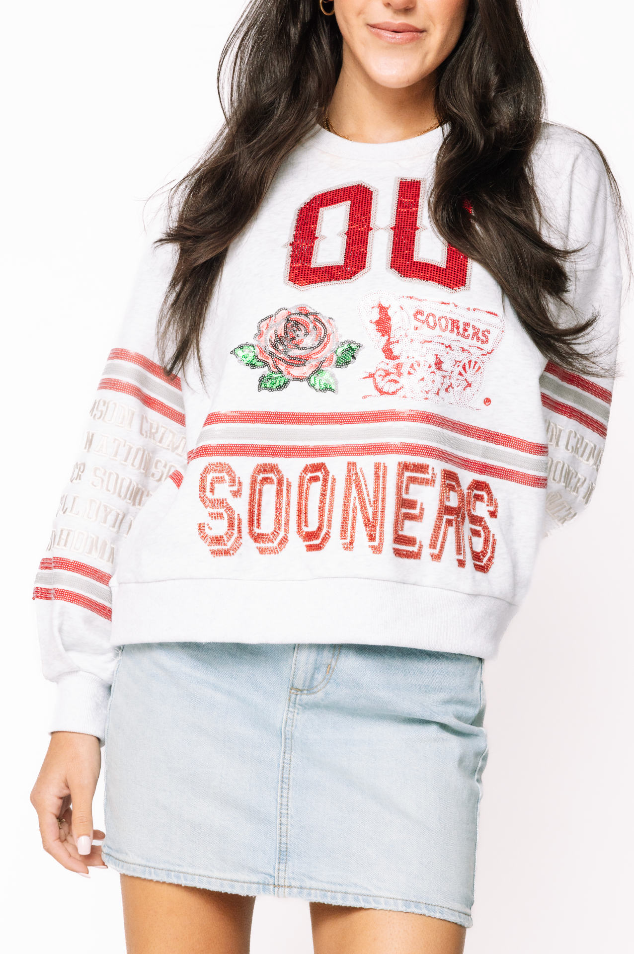 Licensed Oklahoma Flower Mascot Sweatshirt